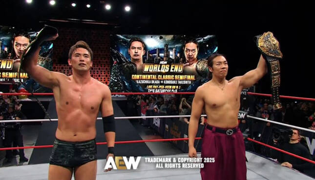 AEW Collision Kazuchika Okada Konosuka Takeshita 12-25-25
