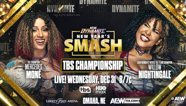 AEW Dynamite 12-31-25 TBST, Mercedes Mone versus Willow Nightingale
