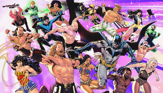DC x AEW Comic Book Cover
