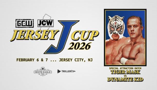 GCW JCW Jersey J-Cup Dynamite Kid Tommy Billington vs Tiger Mask IV
