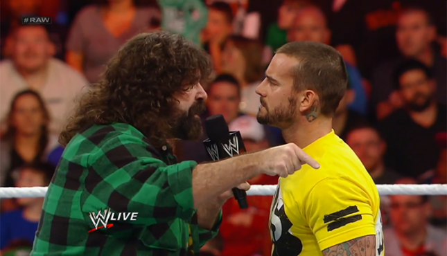Mick Foley CM Punk WWE Raw 11-12-12