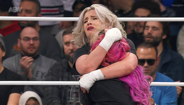 Timeless Love Bombs Toni Storm Mina Shirakawa AEW Dynamite 12-3-25