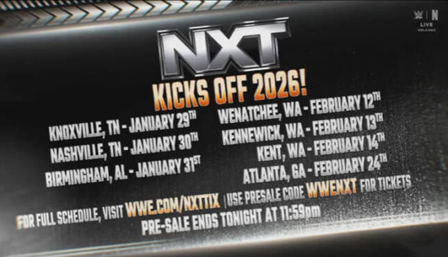 WWE NXT Tourning 1-2 2026