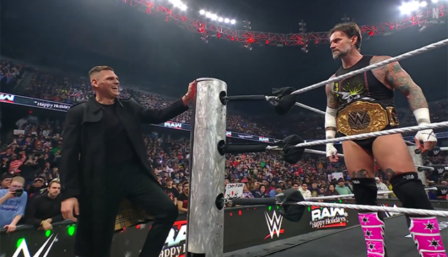 WWE Raw CM Punk Gunther 12-22-25