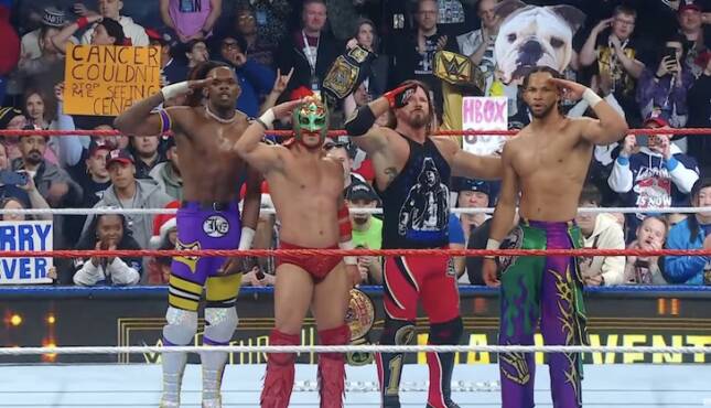 WWE Saturday Night's Main Event AJ Styles Dragon Lee win