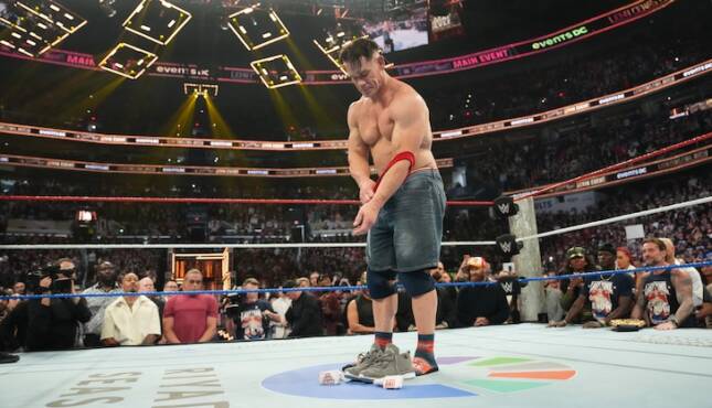 WWE - Saturday Night's Main Event - John Cena removes gear, Linda McMahon, Robert F. Kennedy Jr. in attendance, Jackie Redmond