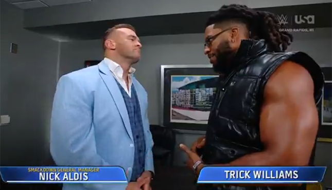 WWE Smackdown Trick Williams Nick Aldis 12-26-25