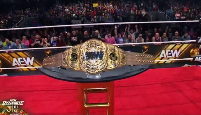MJF's Triple B version of AEW World Title.
