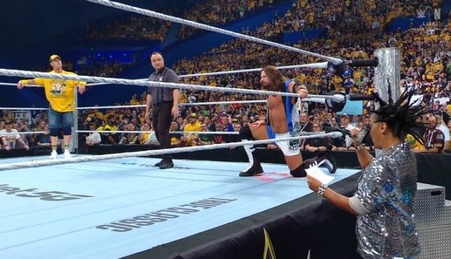 John Cena AJ Styles Alicia Taylor WWE Crown Jewel