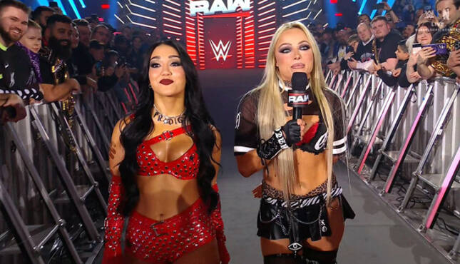 Liv Morgan Roxanne Perez WWE Raw 1-13-26