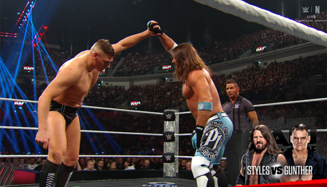 WWE Raw 1-12-26 AJ Styles GUnther