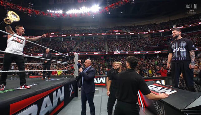 CM Punk Finn Balor WWE Raw 2-9-26
