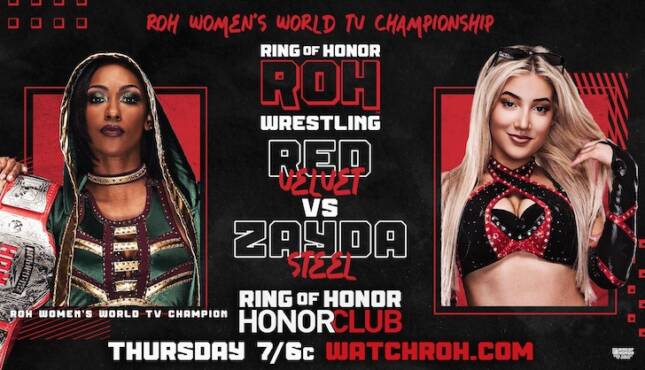ROH On HonorClub 2-26-26 Red Velvet Zayda Steel