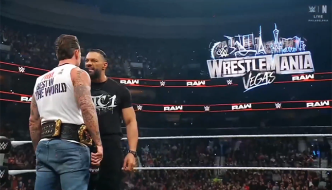 WWE Raw Roman Reigns CM Punk 2-2-26