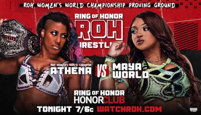 ROH HonorClub TV 3-12-26 - Athena vs Maya World