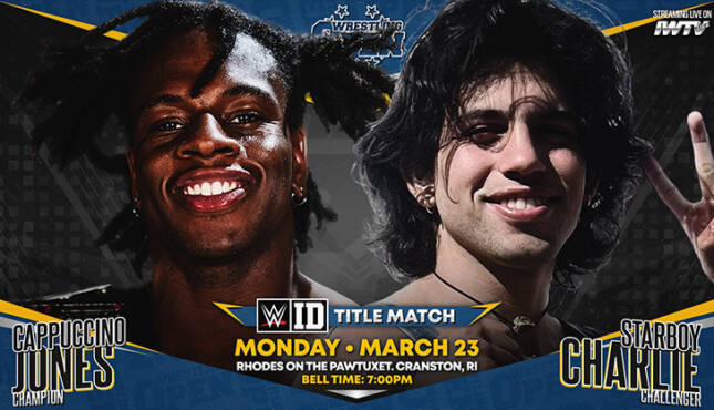 WWE ID Cappucino Jones Starboy Charlie Wrestling Open RI