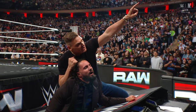 WWE Raw Seth Rollins Gunther 3-30-26