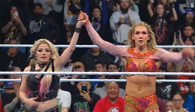 WWE Smackdown Alexa Bliss Charlotte Flair 3-6-26