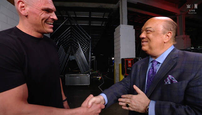 Gunther Paul Heyman WWE Raw 4-6-26
