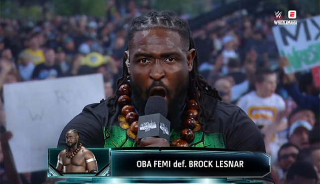 Oba Femi WrestleMania 42 Post-Show