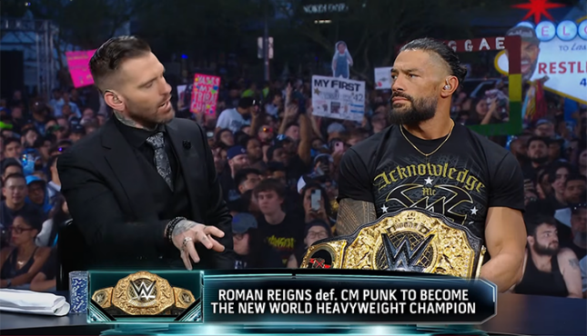 Roman Reigns Corey Graves WrestleMania 42 Post-Show