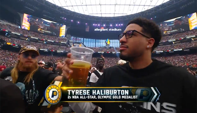 WrestleMania 42 George Kittle Tyrese Haliburton