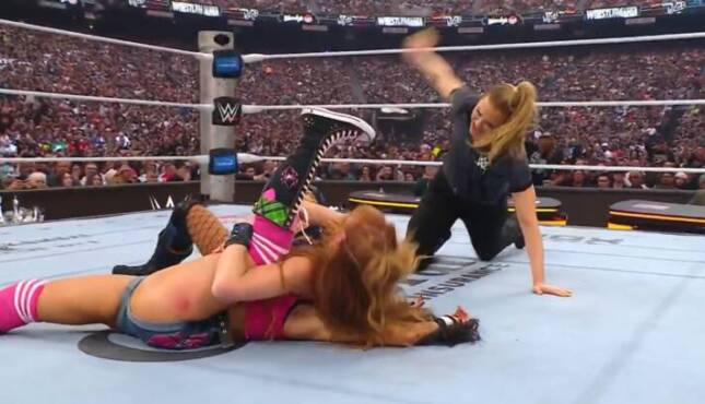 Becky Lynch AJ Lee WrestleMania 42