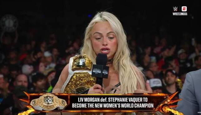 Liv Morgan at WrestleMania 42 Night One Post-Show.