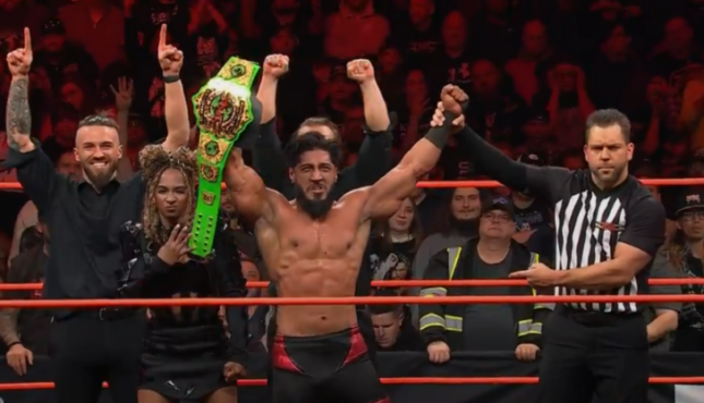 Mustafa Ali at TNA Rebellion 2026.