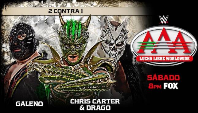 Chris Carter and Drago vs Galeno AAA on FOX