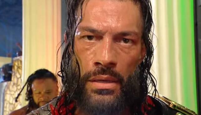 WWE Clash in Italy post-show Roman Reigns