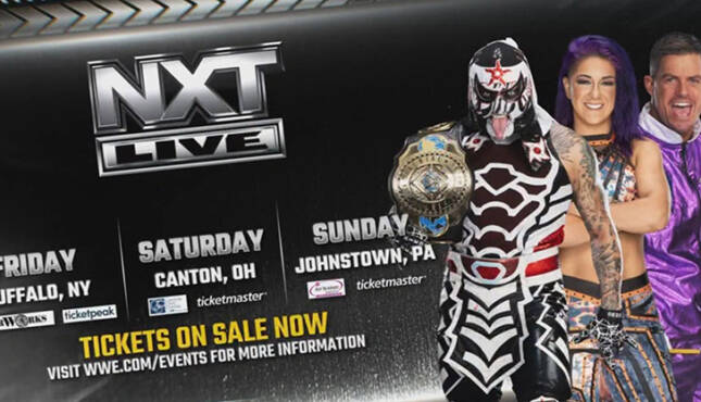 WWE NXT live events 5-15-26