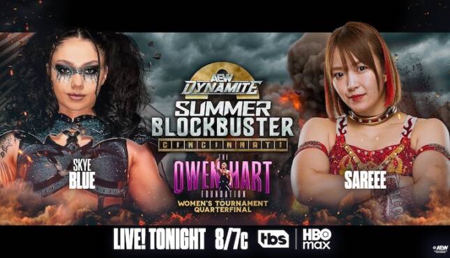 AEW Dynamite Summer Blockbuster Sareee vs skye Blue