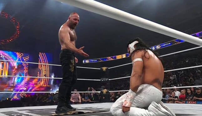 AEW x NJPW Forbidden Door Jon Moxley Bandido