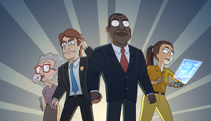 Rick & Morty Spin-Off President Curtis Debuts Official Trailer, Premieres Next Month on Adult Swim