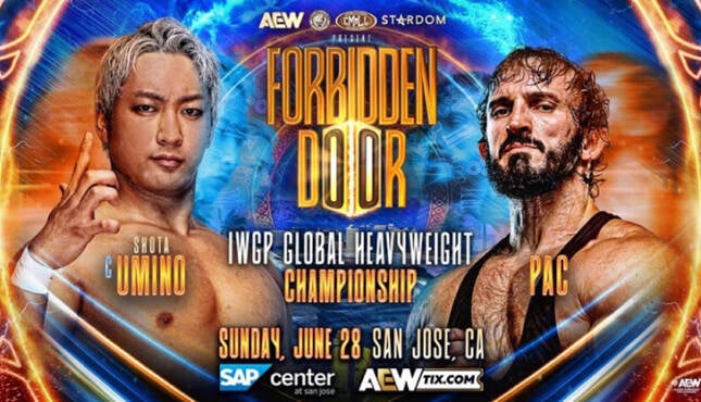Shota Umino PAC AEW x NJPW Forbidden Door 2026