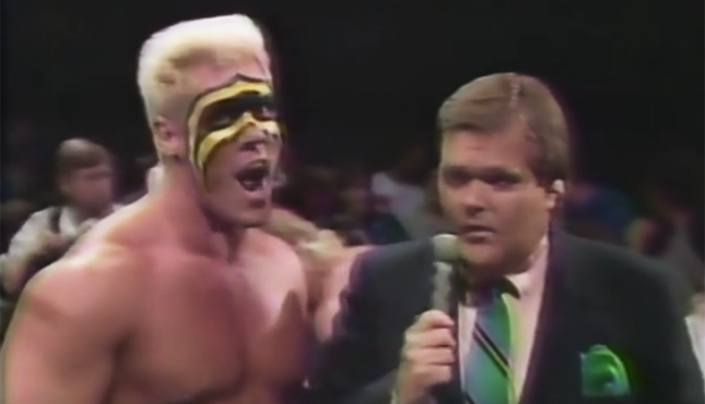 Universal Wrestling Federation 10-31-87 Sting Jim Ross