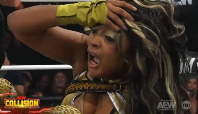 Maya World on AEW Collision.