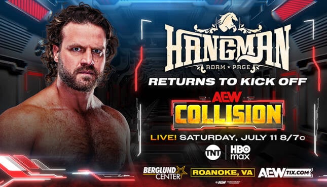 AEW Collision Hangman Page 7-11-26