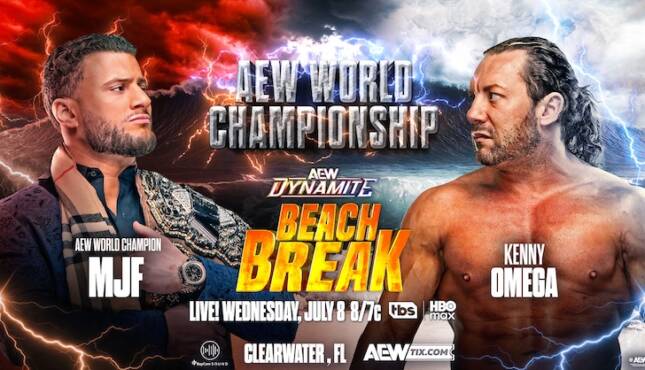 AEW Dynamite Beach Break Kenny Omega vs MJF World Title