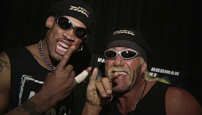 WCW Nitro 3-10-97 nWo Dennis Rodman Hulk Hogan