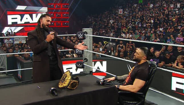 WWE Raw Seth Rollins Roman Reigns 7-13-26