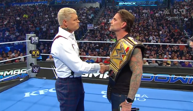 WWE Smackdown Cody Rhodes CM Punk 7-10-26
