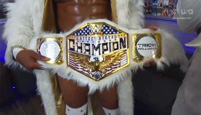 WWE Smackdown Fur US Title Trick Williams