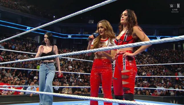 WWE Smackdown Nikki Bella Brie Bella Paige 7-24-26