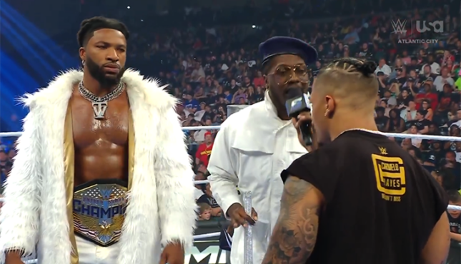 WWE Smackdown Trick Williams Lil Yachty Carmelo Hayes 7-3-26