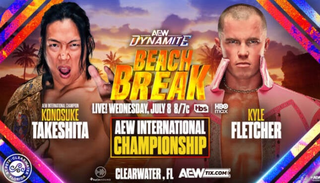 AEW Dynamite: Beach Break promotional poster.