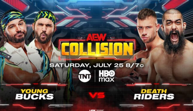 AEW Collision [7/25] lineup.