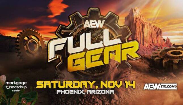 AEW Full Gear 2026 poster.