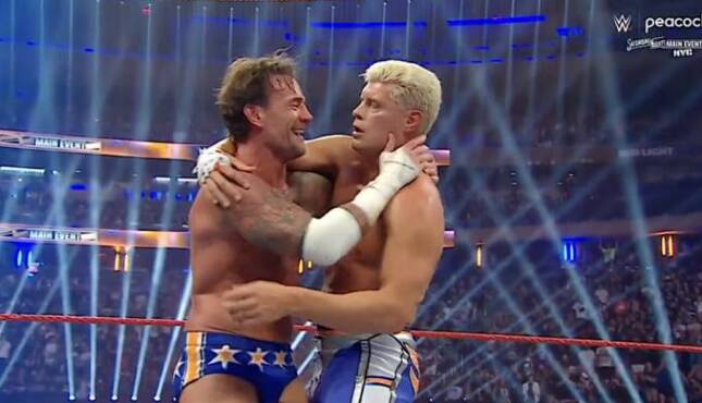 CM Punk and Cody Rhodes at WWE SNME: NYC.